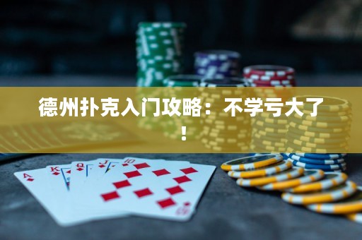 德州扑克入门攻略：不学亏大了！