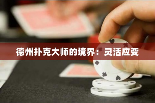 德州扑克大师的境界：灵活应变