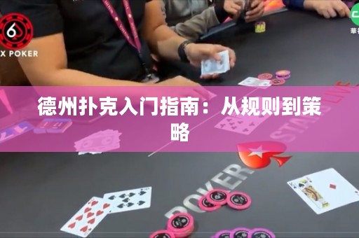 德州扑克入门指南：从规则到策略