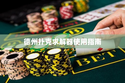 德州扑克求解器使用指南