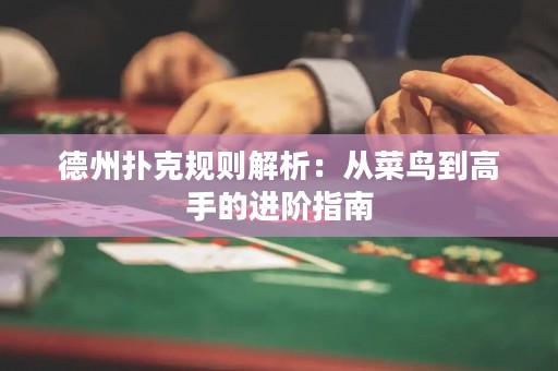 德州扑克规则解析：从菜鸟到高手的进阶指南