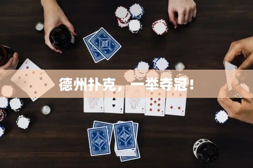 德州扑克，一举夺冠！