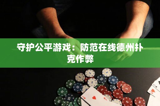 守护公平游戏：防范在线德州扑克作弊