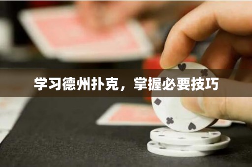学习德州扑克，掌握必要技巧