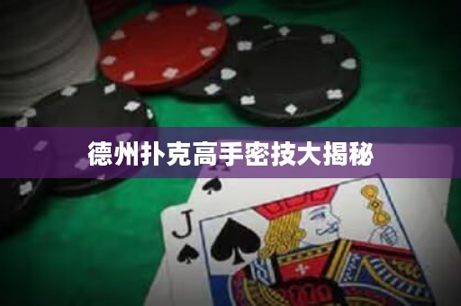德州扑克高手密技大揭秘