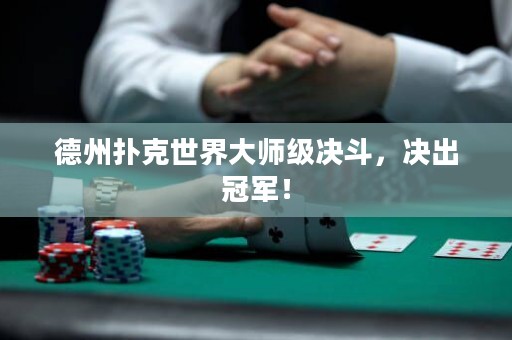德州扑克世界大师级决斗，决出冠军！