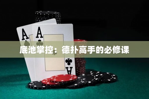 底池掌控：德扑高手的必修课