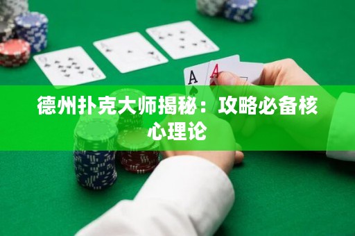 德州扑克大师揭秘：攻略必备核心理论