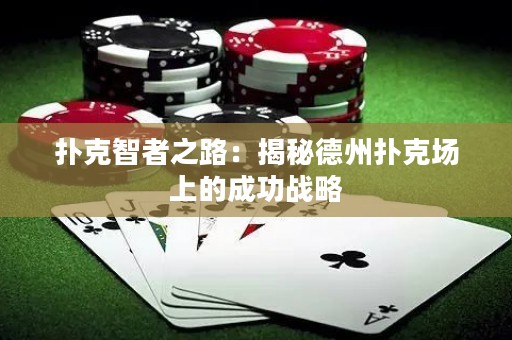 扑克智者之路：揭秘德州扑克场上的成功战略
