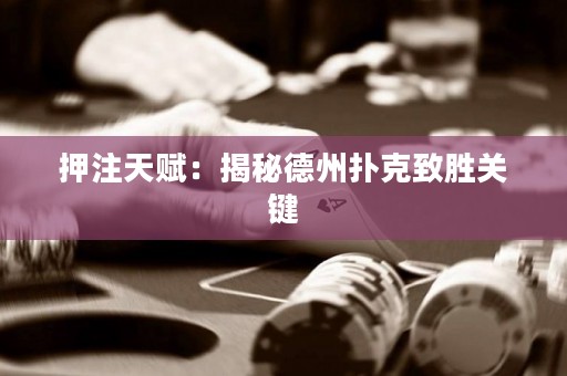 押注天赋：揭秘德州扑克致胜关键