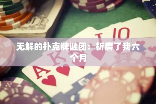 无解的扑克牌谜团：折磨了我六个月