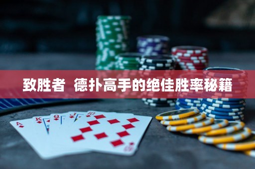 致胜者  德扑高手的绝佳胜率秘籍
