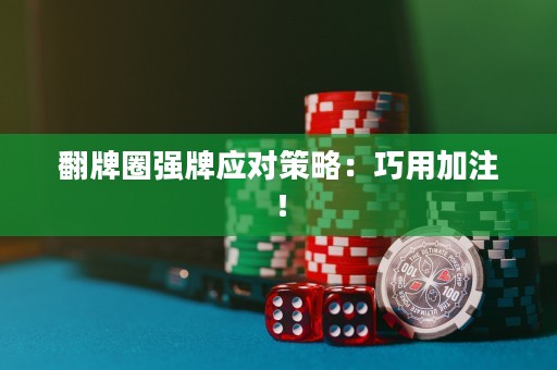 翻牌圈强牌应对策略：巧用加注！