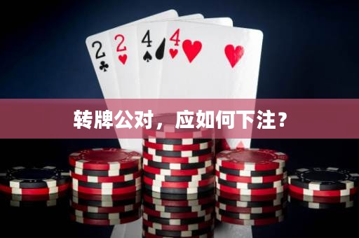 转牌公对，应如何下注？