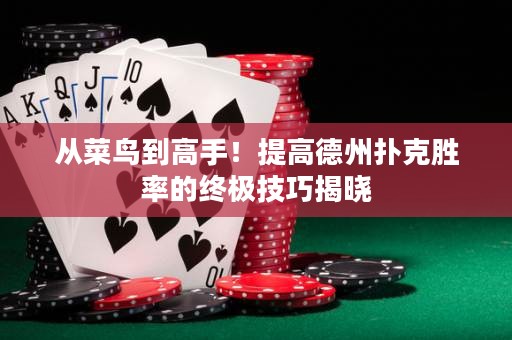 从菜鸟到高手！提高德州扑克胜率的终极技巧揭晓
