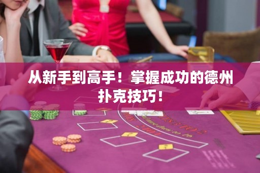 从新手到高手！掌握成功的德州扑克技巧！