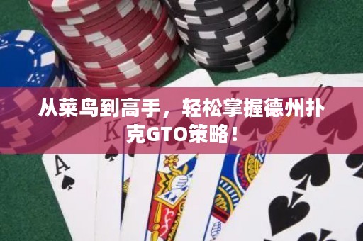 从菜鸟到高手，轻松掌握德州扑克GTO策略！