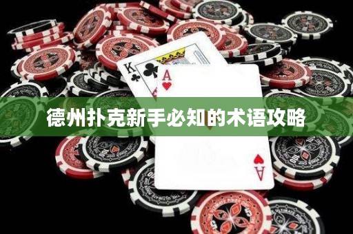 德州扑克新手必知的术语攻略
